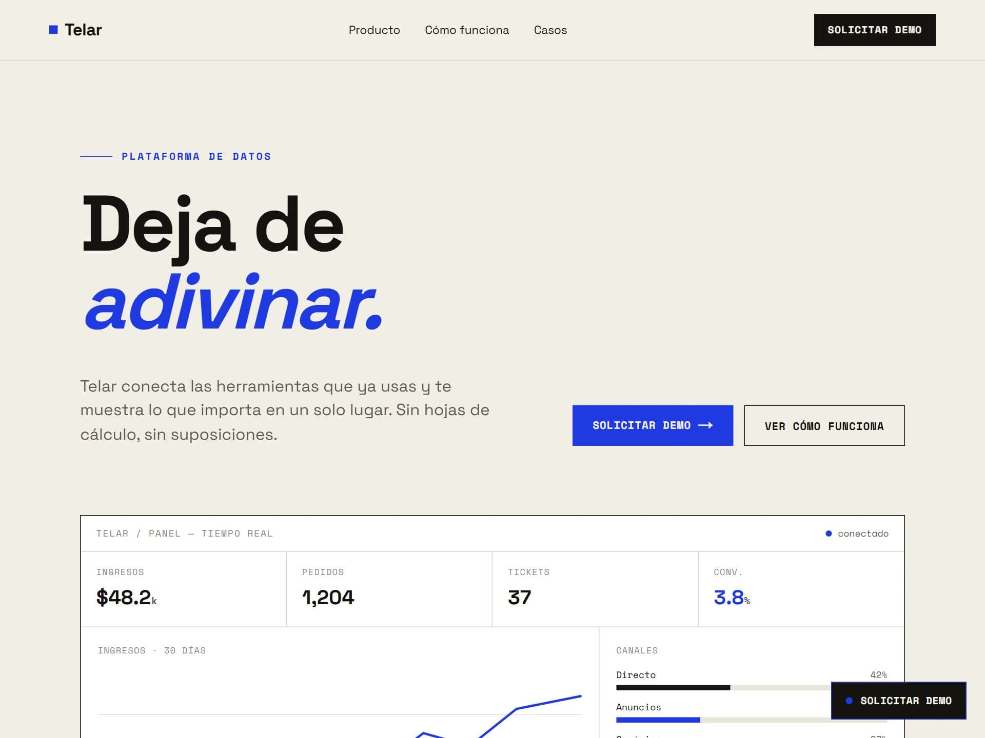 Demo del sitio Telar